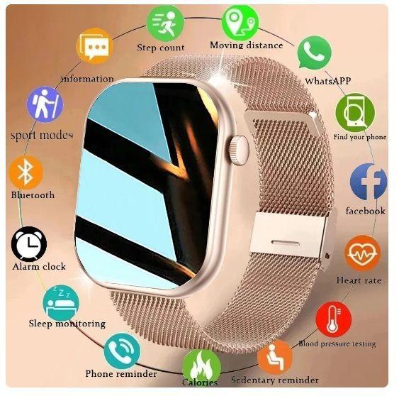 Smartwatch Hombre 15 Funciones 2 Correas Black-1