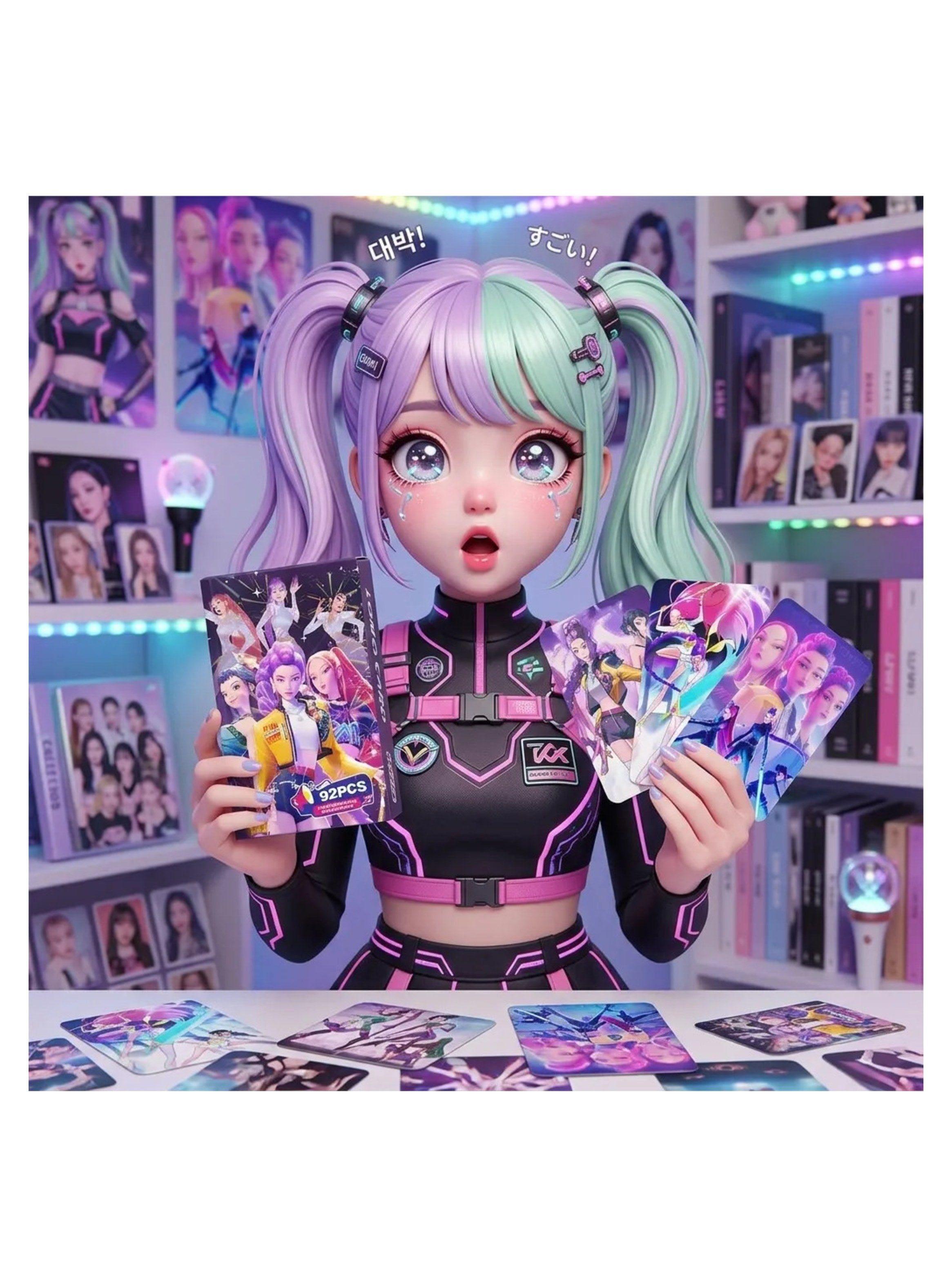 Juego De Cartas Guerreras K-pop Huntrix 92 Cartas-1