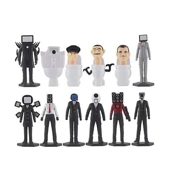 Set De 12 Figuras Skibidi Toilet Original Calidad Superior-0