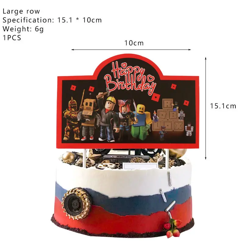 Cumpleaños Roblox Cotillón Globos Y Adornos-2