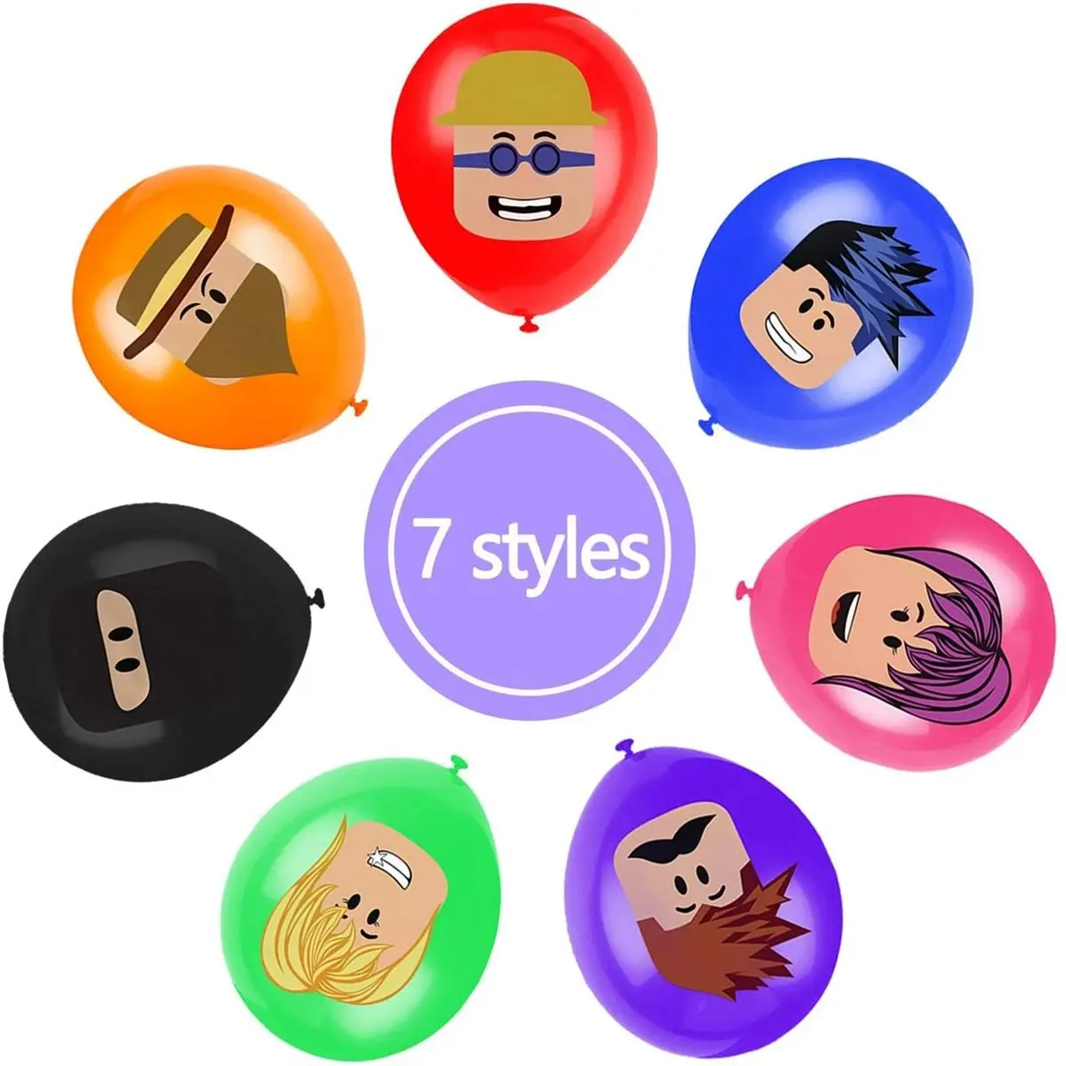 Cumpleaños Roblox Cotillón Globos Y Adornos-4