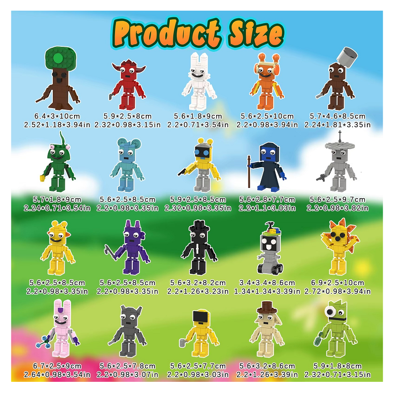 Figuras Sprunki Bloques Para Armar 20 Personaje Gran Calidad-3