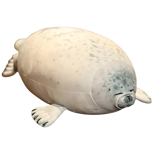 Peluche Foca Guatona Modelo Celeste Foca Gorda Calidad Superior-0