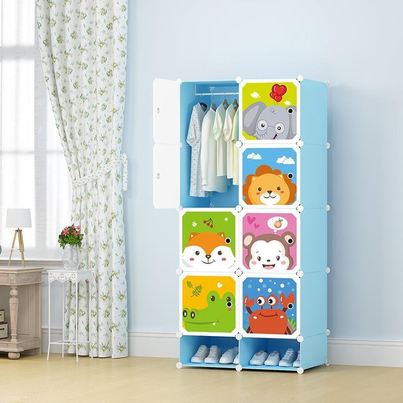 Armario Niños Animales Organizador Infantil Modular Gran Tamaño-2