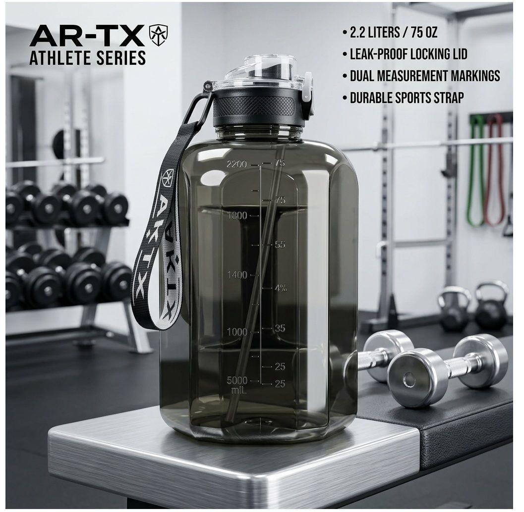 Botella De Agua Deportiva Gym Fitness Calidad Superior-2
