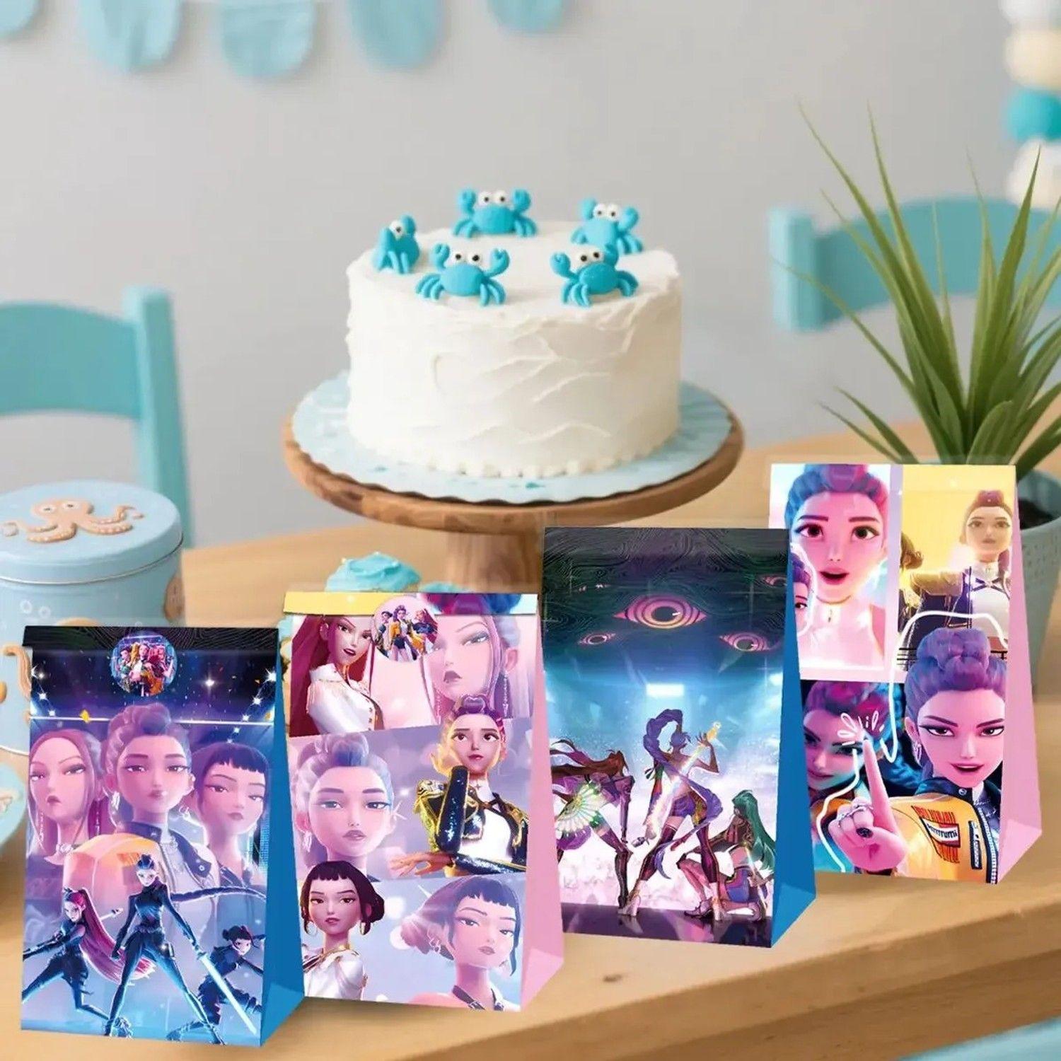 Set De 12 Cajitas De Cumpleaños Demon Hunter Kpop Huntrix-3