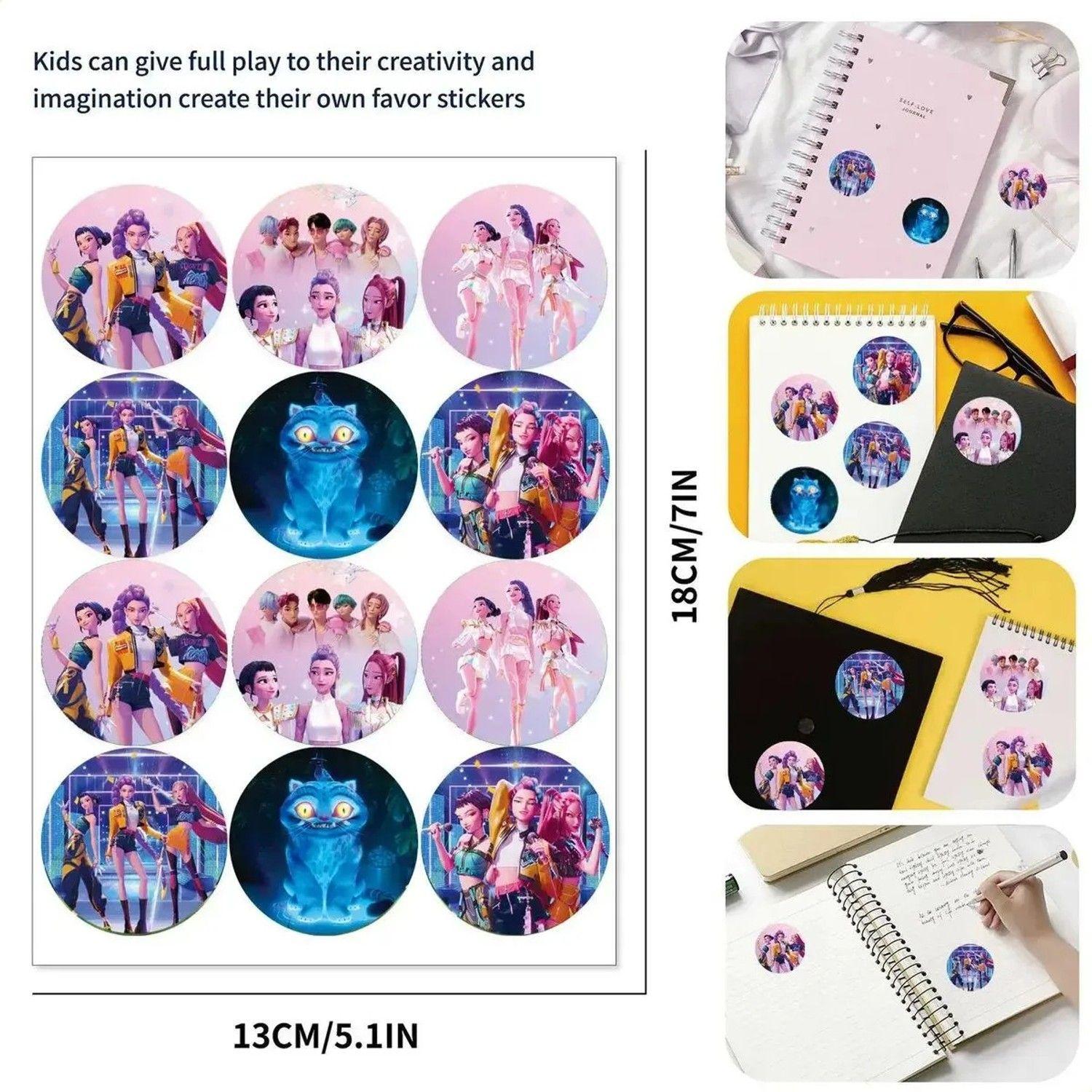 Set De 12 Cajitas De Cumpleaños Demon Hunter Kpop Huntrix-4