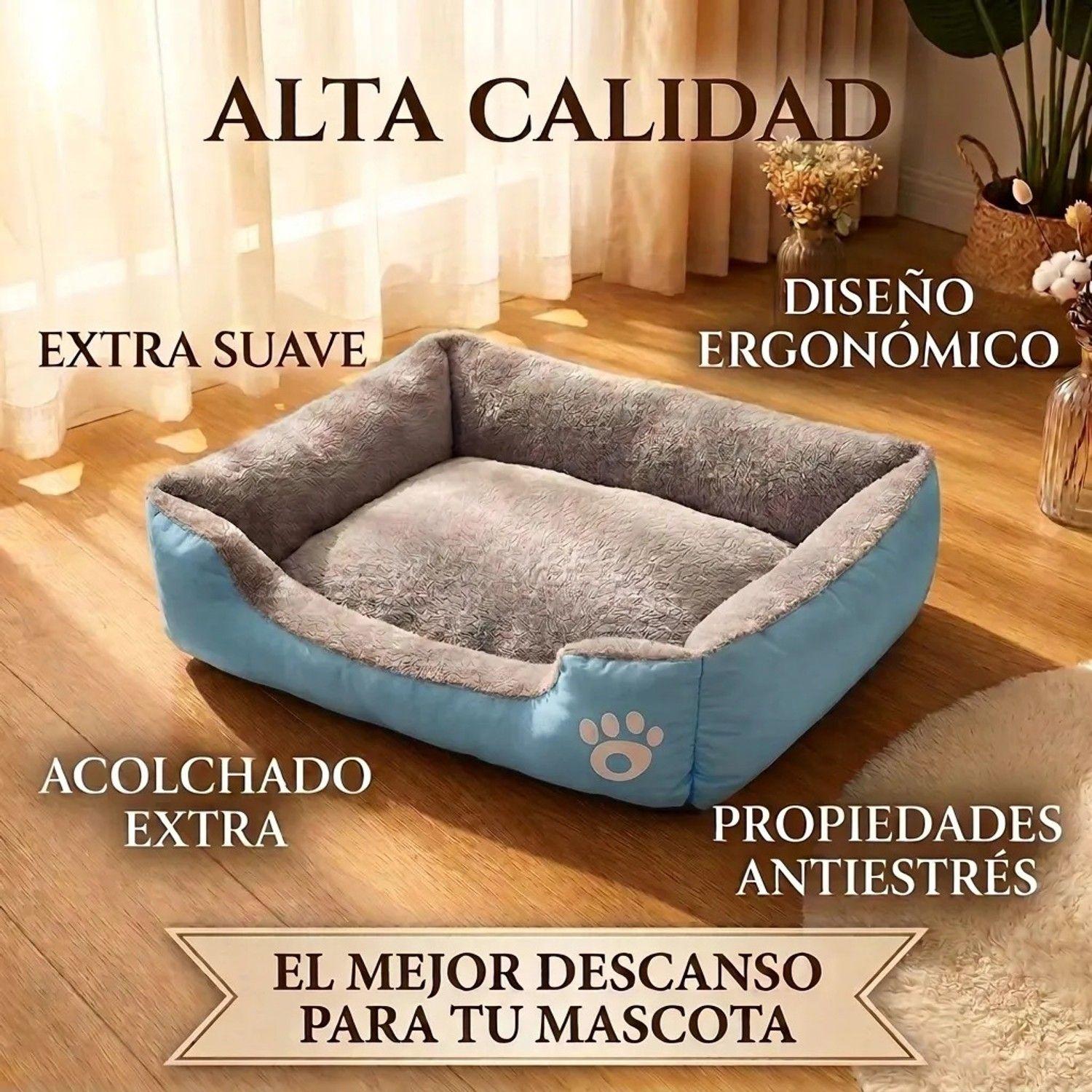 Cama Para Perro Razas Grandes Ergonómica Antiestres-4