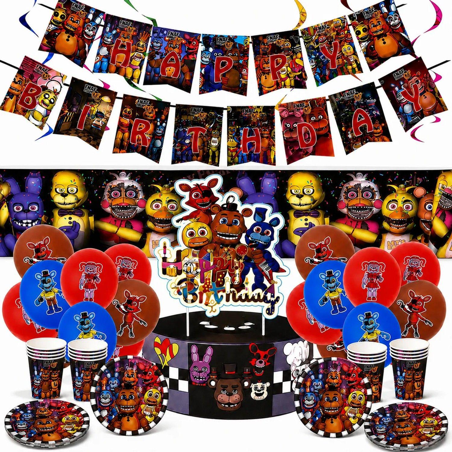 Cumpleaños Five Nights At Freddys Cotillón Set Completo-0