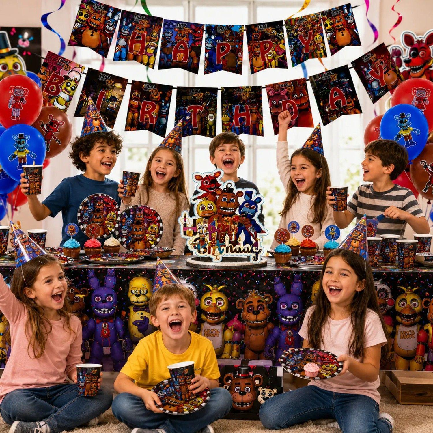 Cumpleaños Five Nights At Freddys Cotillón Set Completo-2