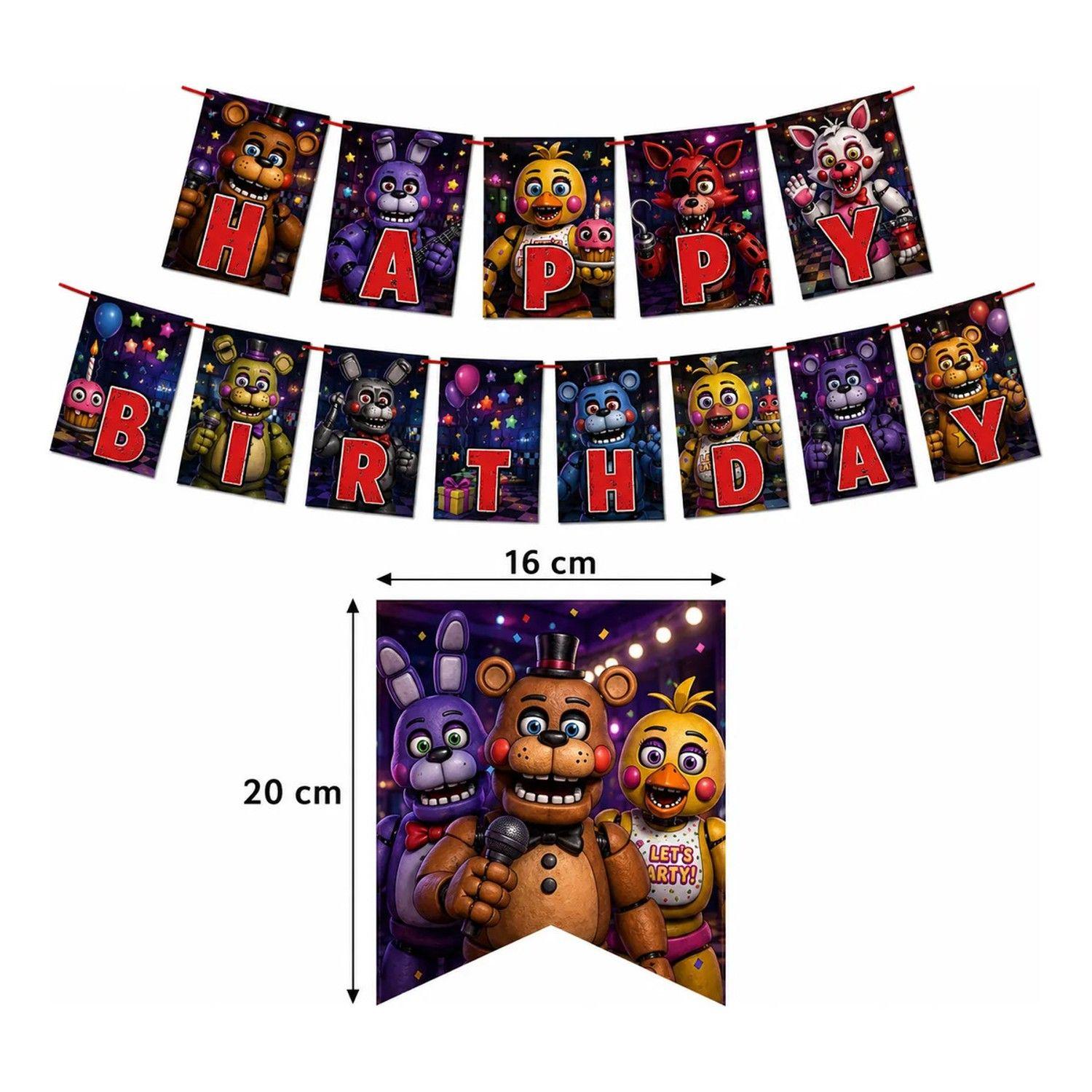 Cumpleaños Five Nights At Freddys Cotillón Set Completo-8