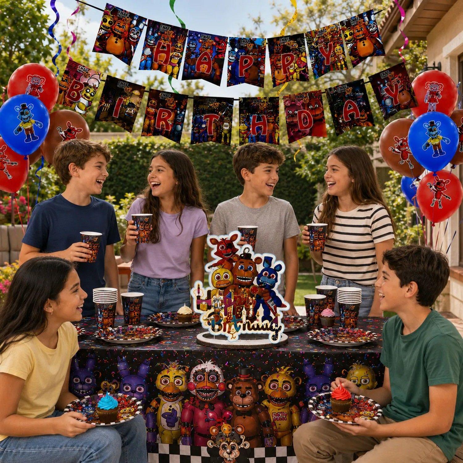 Cumpleaños Five Nights At Freddys Cotillón Set Completo-9