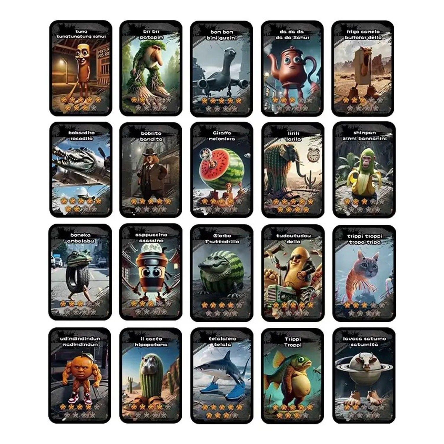 Juego De Cartas Brainrot Coleccionables Tralalero Tralala-0