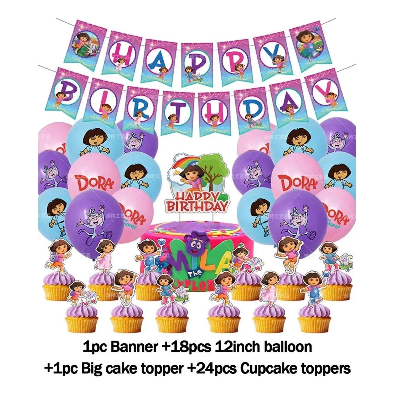 Kit Cotillón Dora La Exploradora Cumpleaños-2