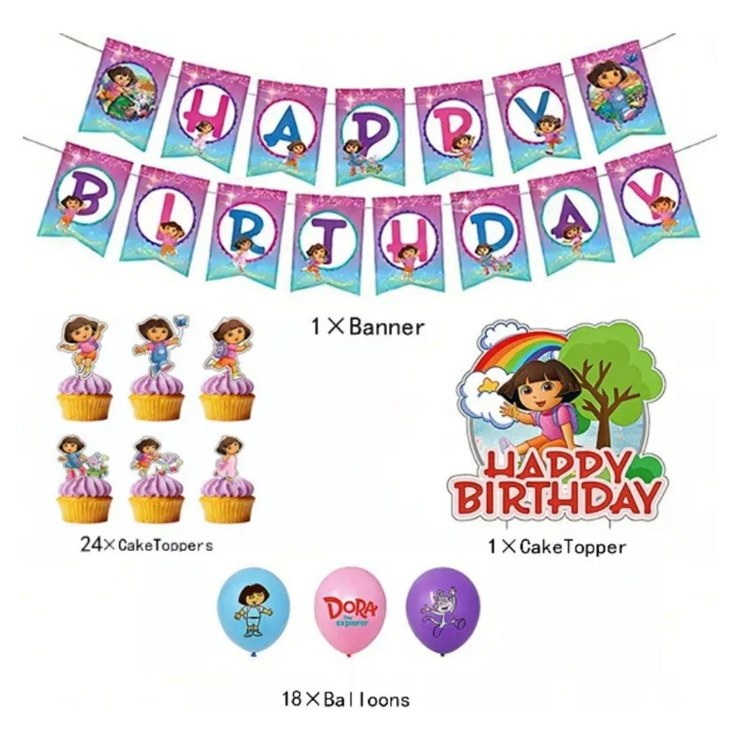Kit Cotillón Dora La Exploradora Cumpleaños-3
