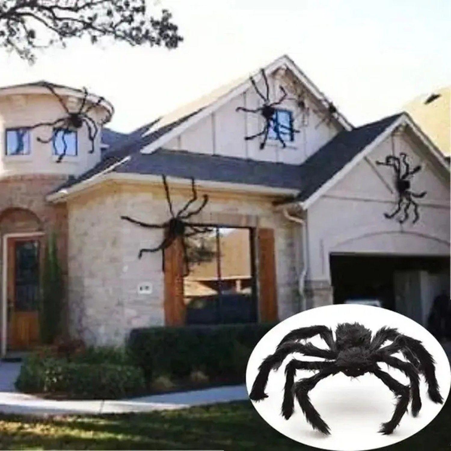 Araña Adorno Halloween Gran Tamaño 150cm-1