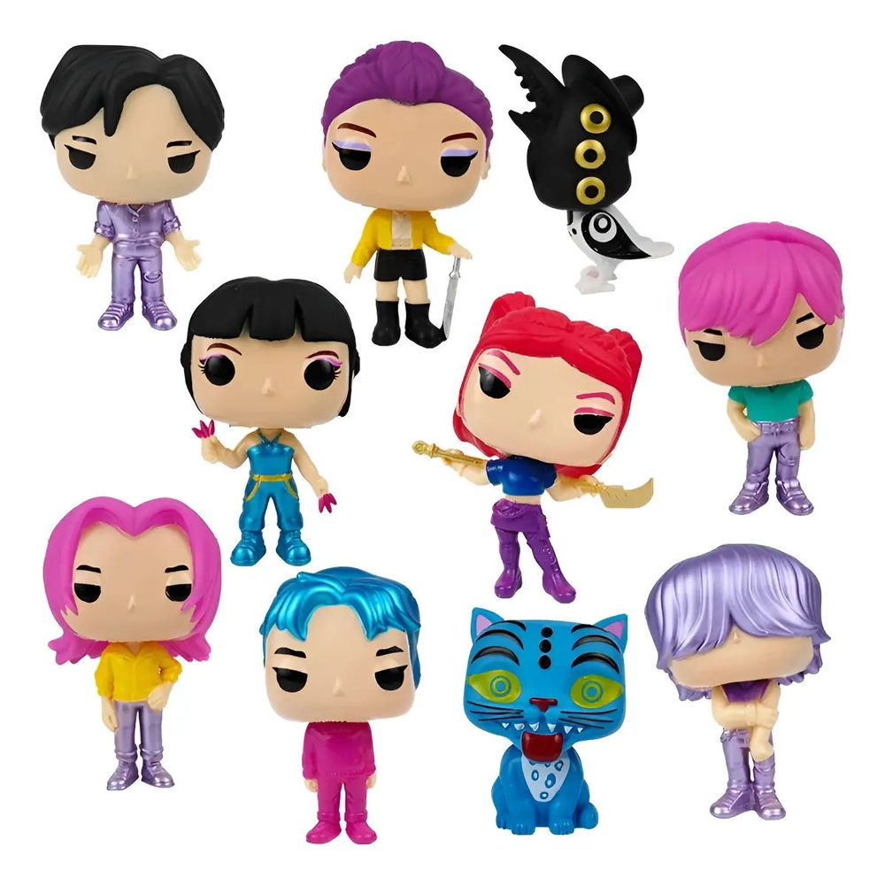 Set 10 Figuras Las Guerreras K-pop Demon Huntrix Colección-0