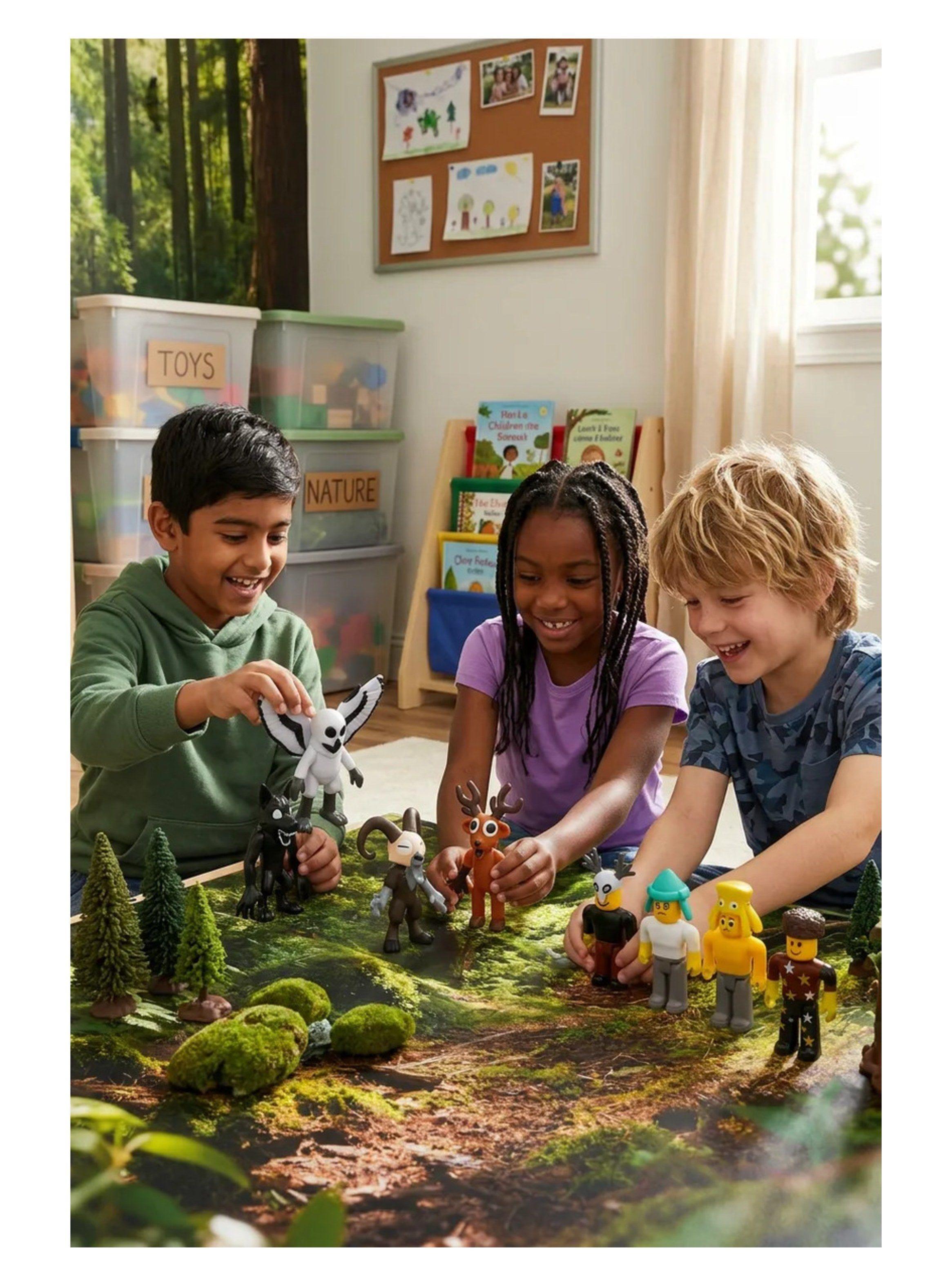 Set De Figuras 99 Noches En El Bosque 9 Cm Colección-2