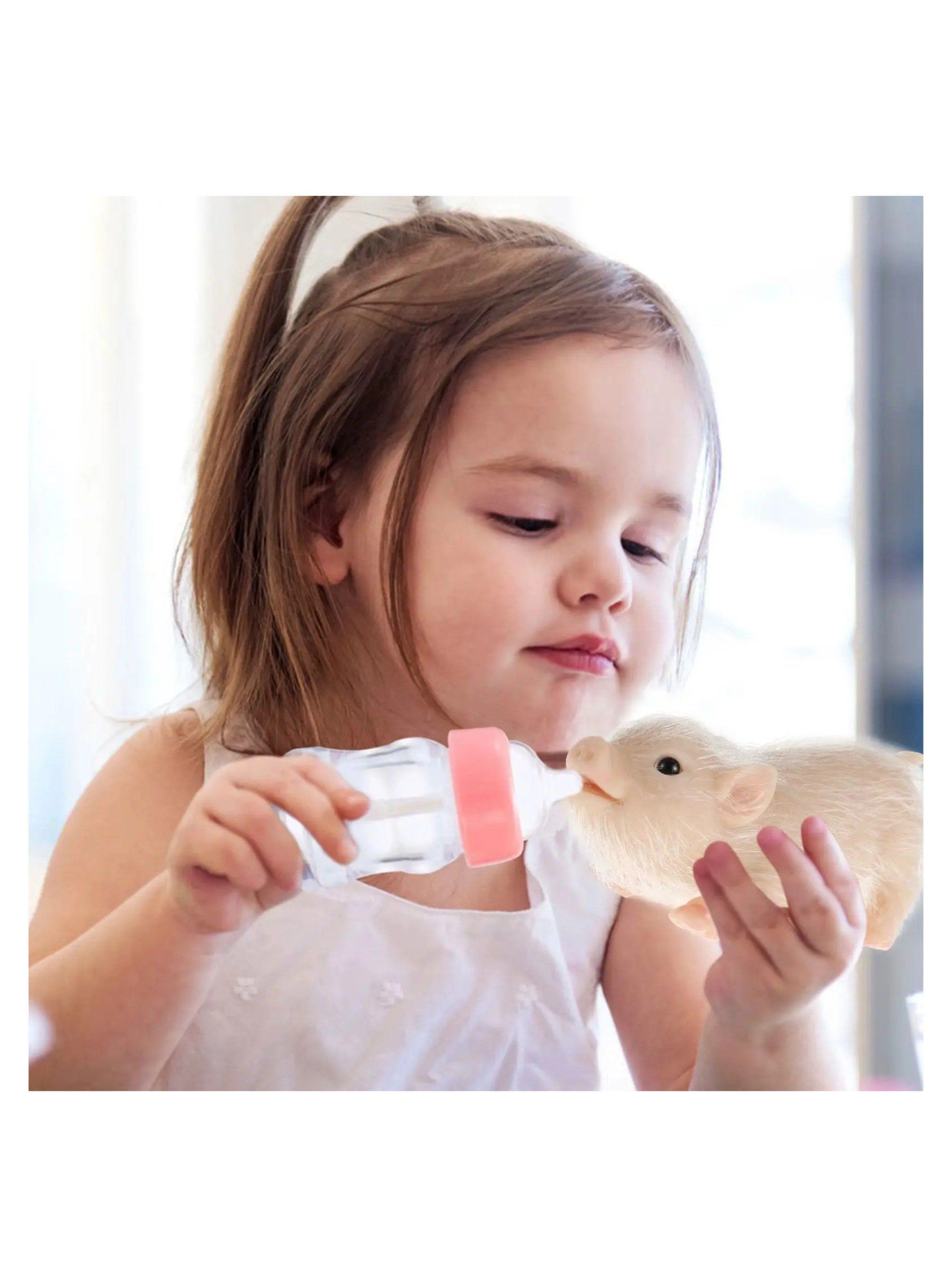 Bebé Cerdito Reborn De Silicona Realista Con Accesorios-1