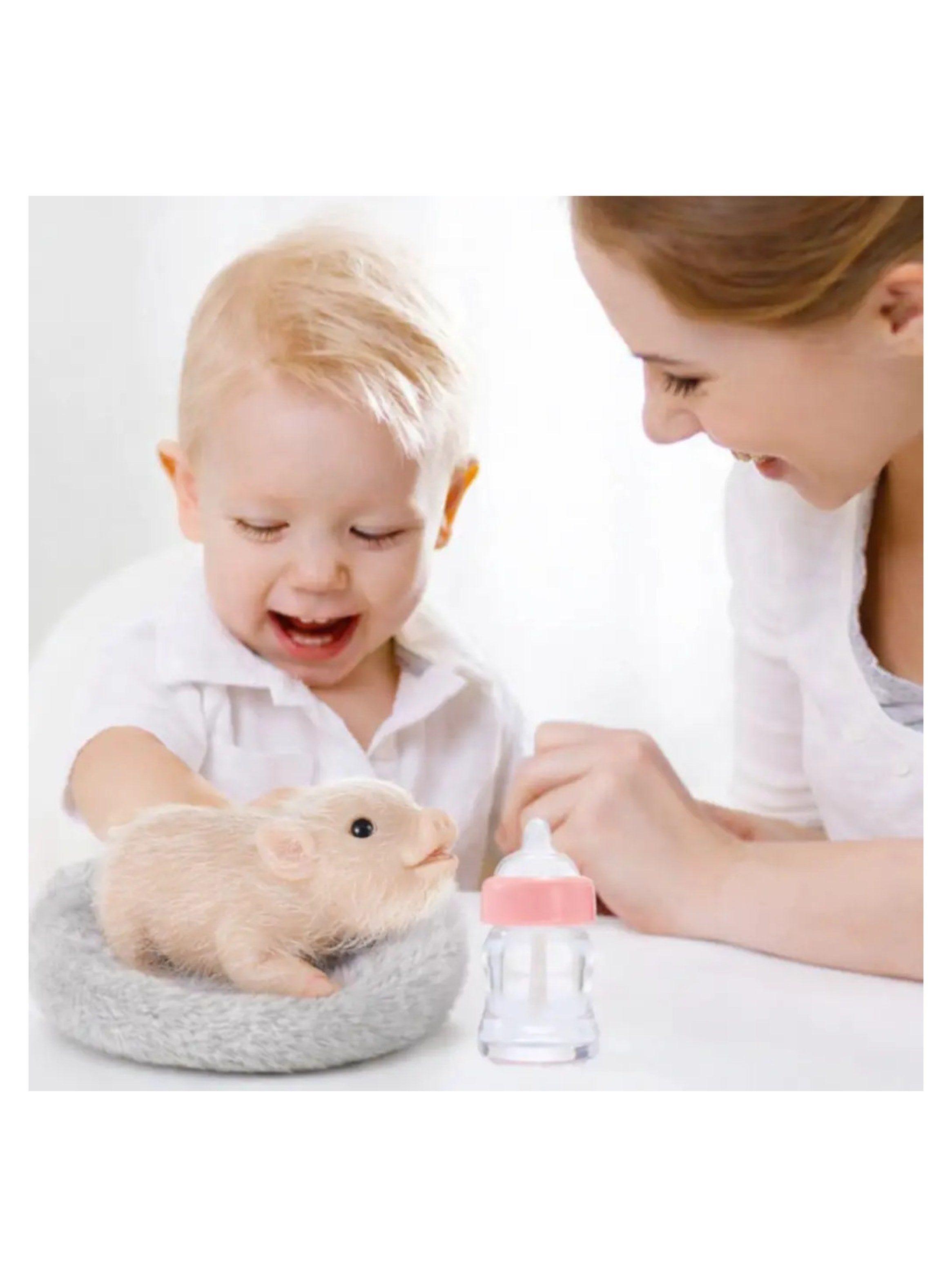 Bebé Cerdito Reborn De Silicona Realista Con Accesorios-2
