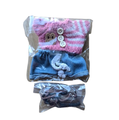 Set De Ropa Labubu Accesorios 3 Piezas Rosa-2