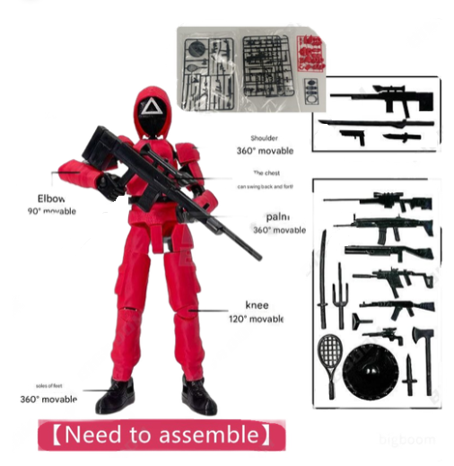 Figura Misión 13 Triangulo El Juego Del Calamar T13 Dummy 13-2