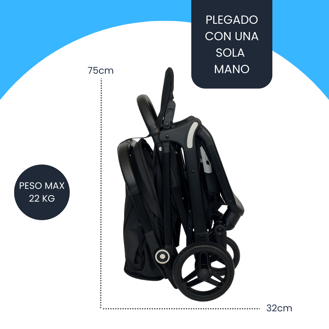 Coche de Paseo Beb Compacto Cierre Automatico Compact Stroller RS 1337 1-7