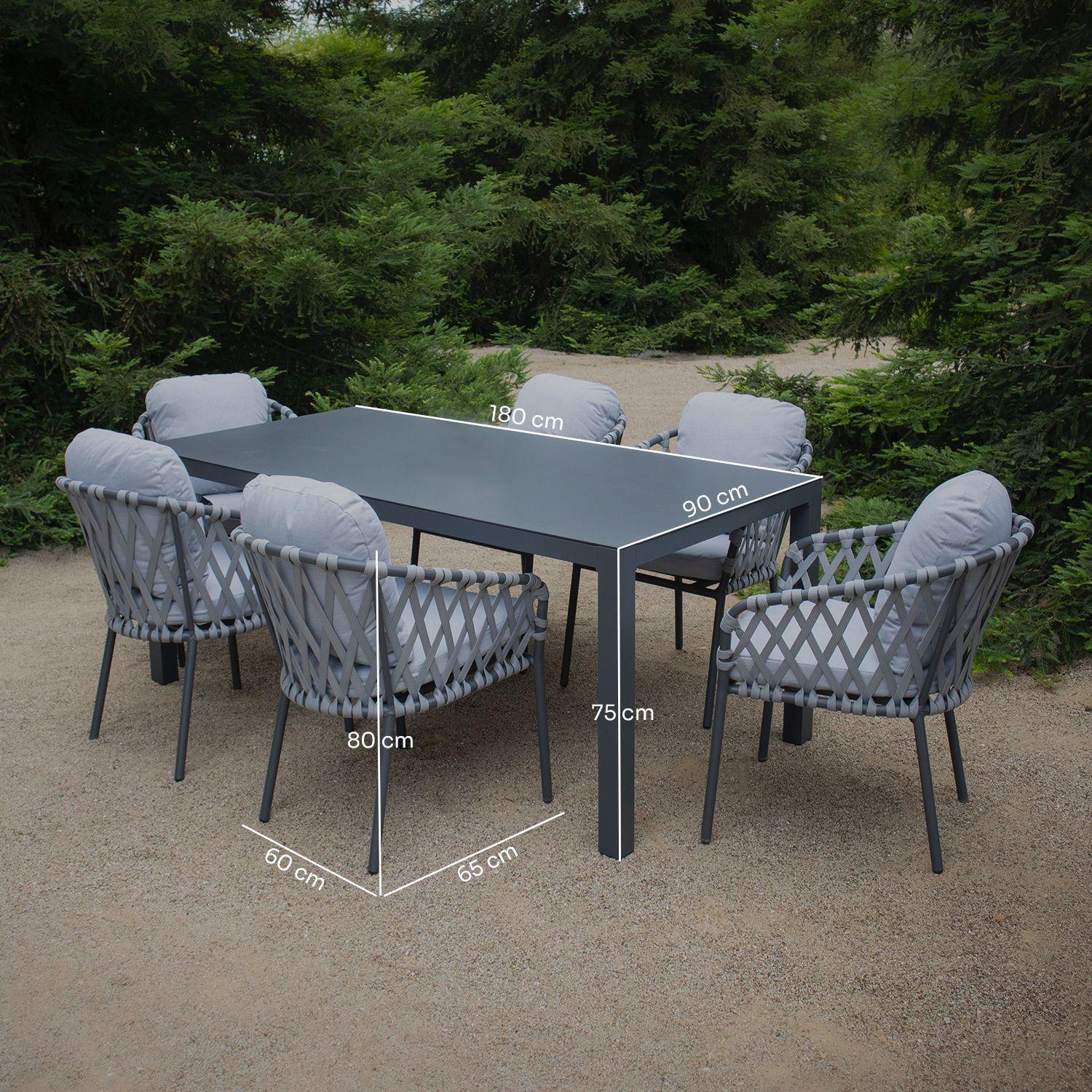 Juego de comedor de terraza Taruka-6