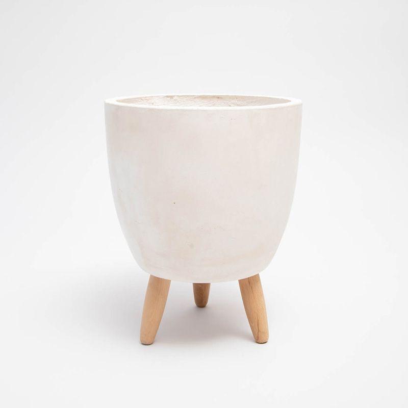 Macetero blanco MICHAI 30x42cm-0