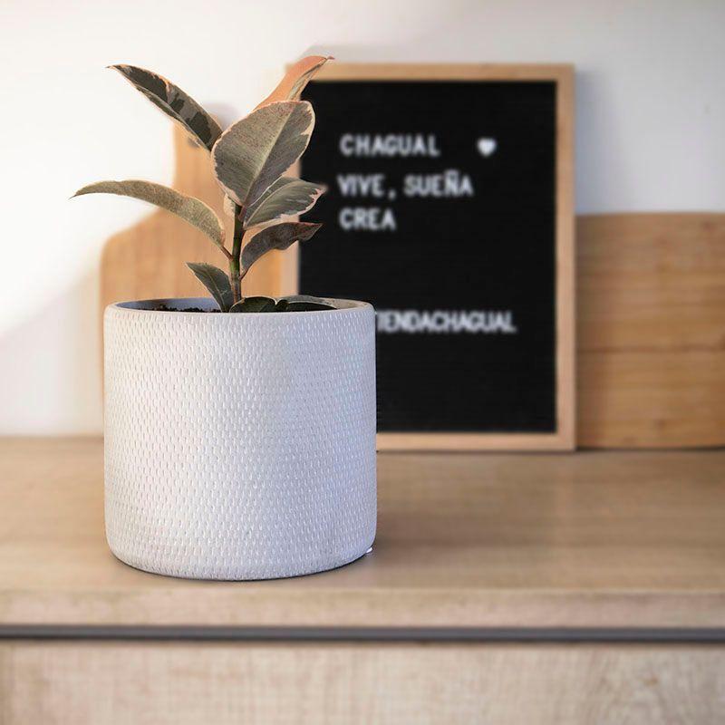 Macetero cemento MAÑÍO 13x15cm -2