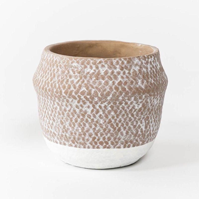 Macetero beige CHILCO 14,5x13cm -0