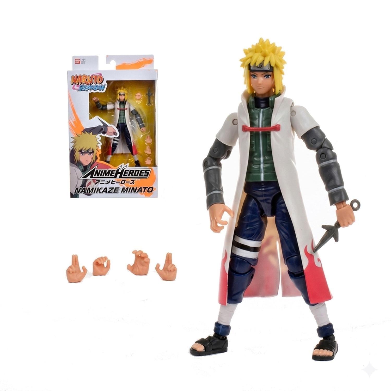 Figura 17cm Anime Heroes Namikaze Minato Bandai-3