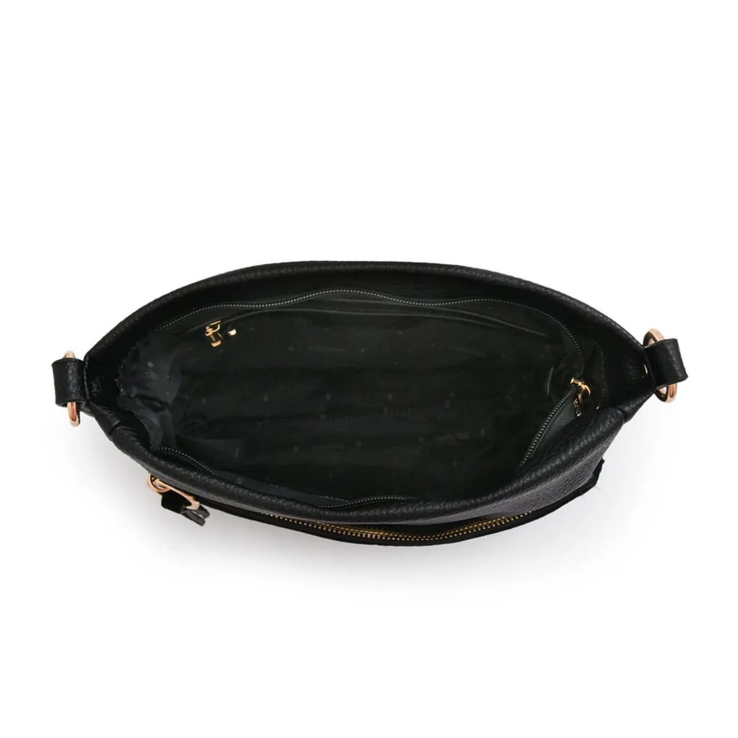 Cartera Bandolera Mediana Asmara Negro Amphora-3