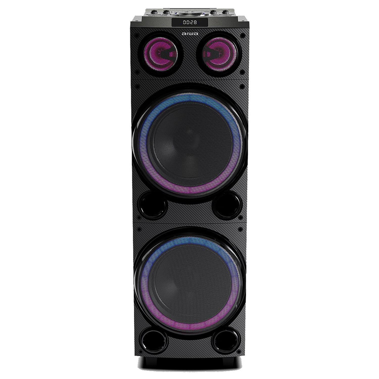 Parlante Karaoke Bluetooth Radio Fm Aiwa 50w X2 Aw-poc14-0