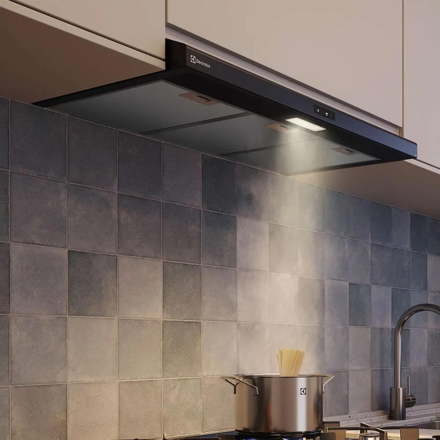 Campana de Cocina Extractora Electrolux 90cm Alto Poder de Succión y Touch Panel DE9TB Negra-4