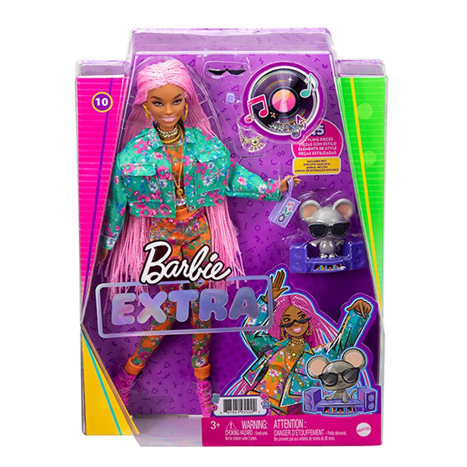 Barbie Extra Cabello Rosa - Mattel-2