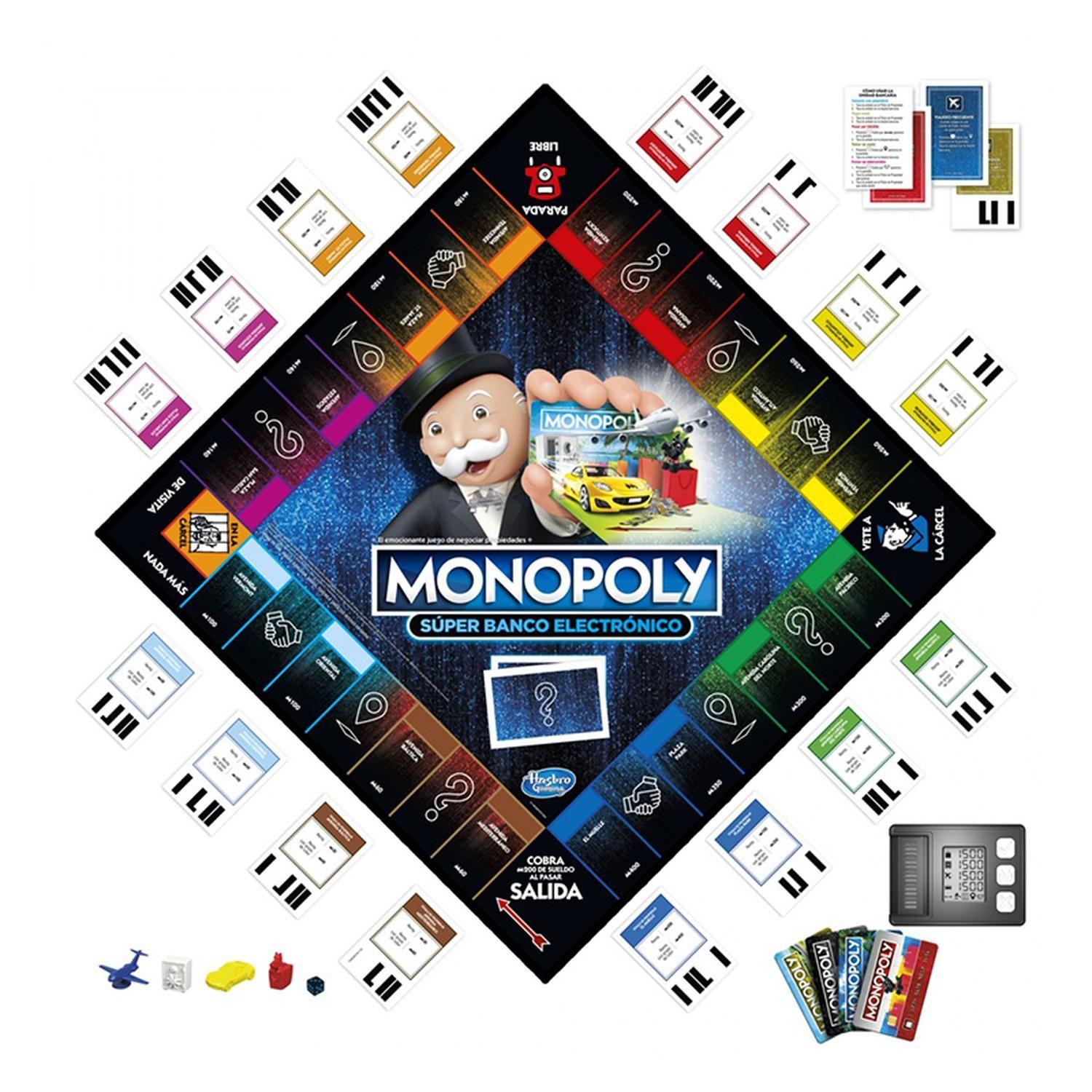 Juego De Mesa Monopoly Super Banco Electrónico Hasbro-0