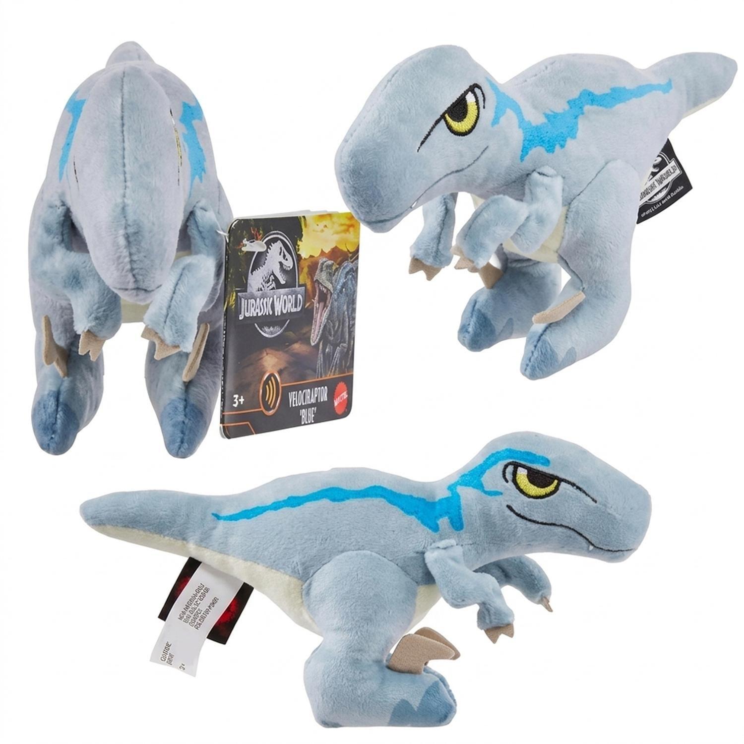 Mini Peluche Velociraptor Blue Jurassic World-3