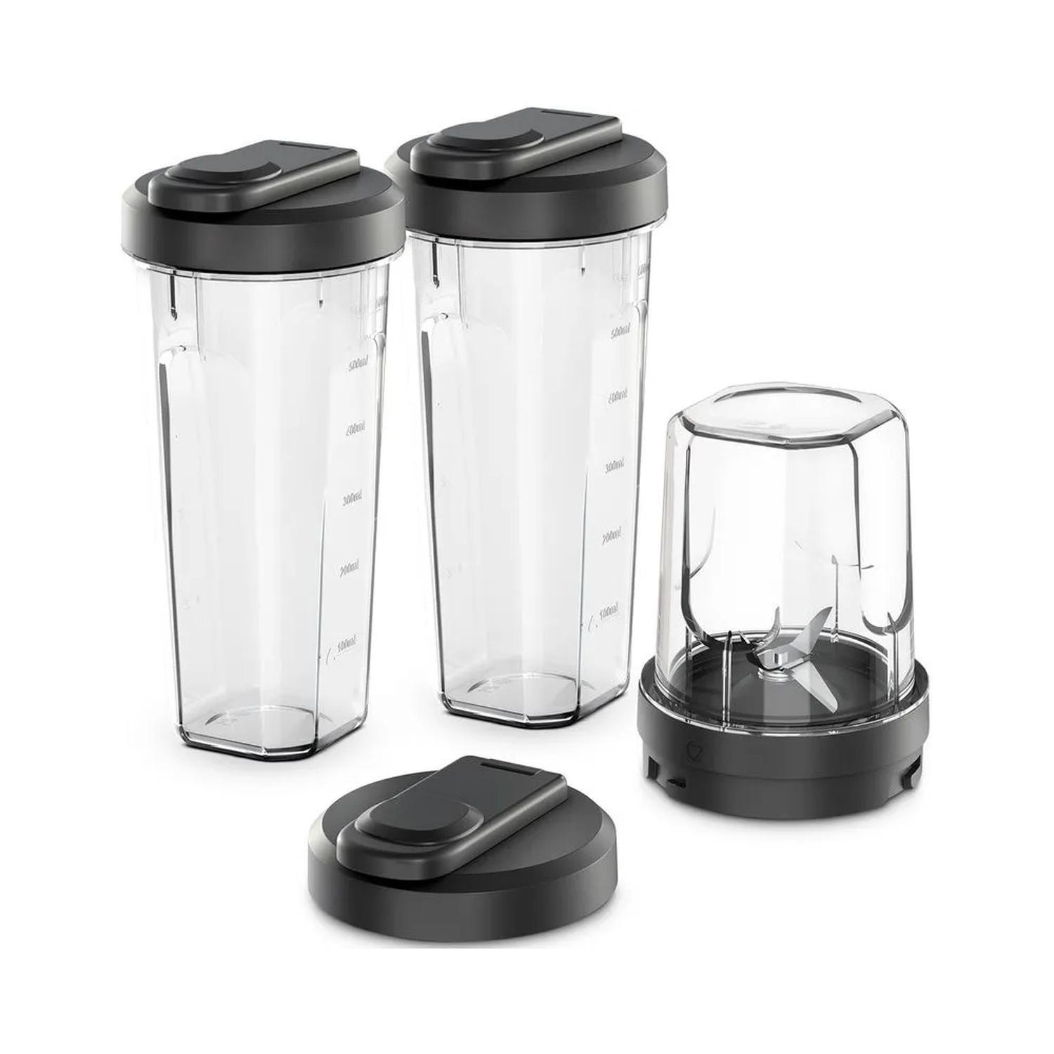 Licuadora Portátil Mademsa con 2 velocidades y botellas 300W MBL30 Acero Inoxidable-4
