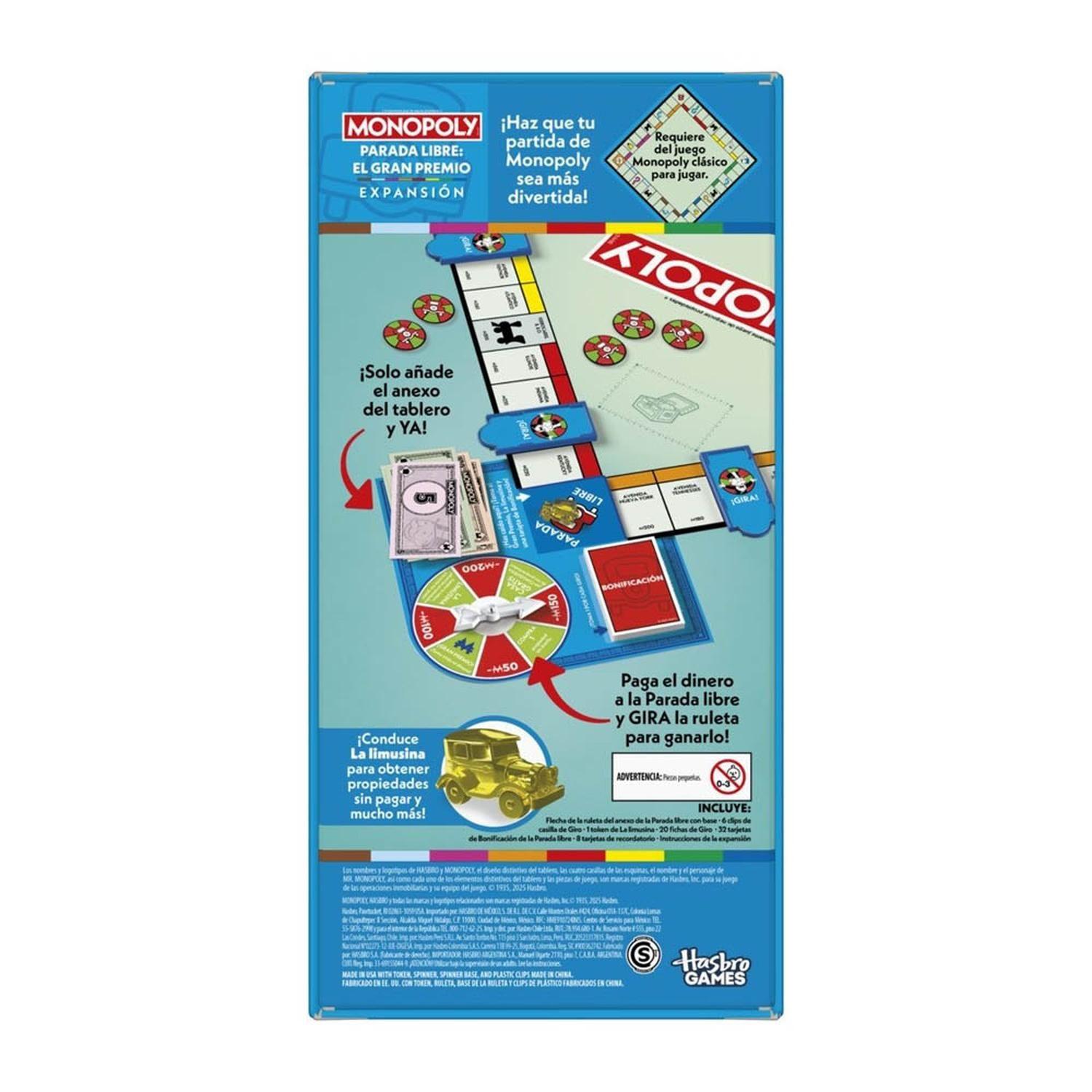 Expansión Juego de Mesa Monopoly Parada Libre: El Gran Premio-1
