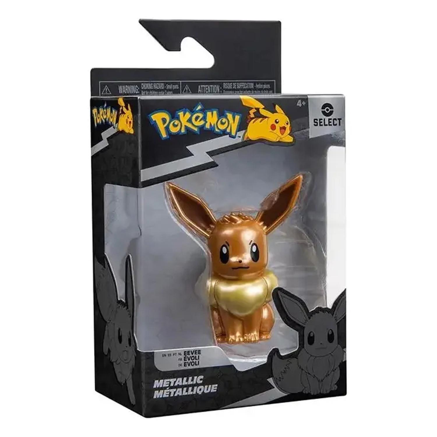 Figura Pokemon Eevee Metálico 7cm PKW3189-4