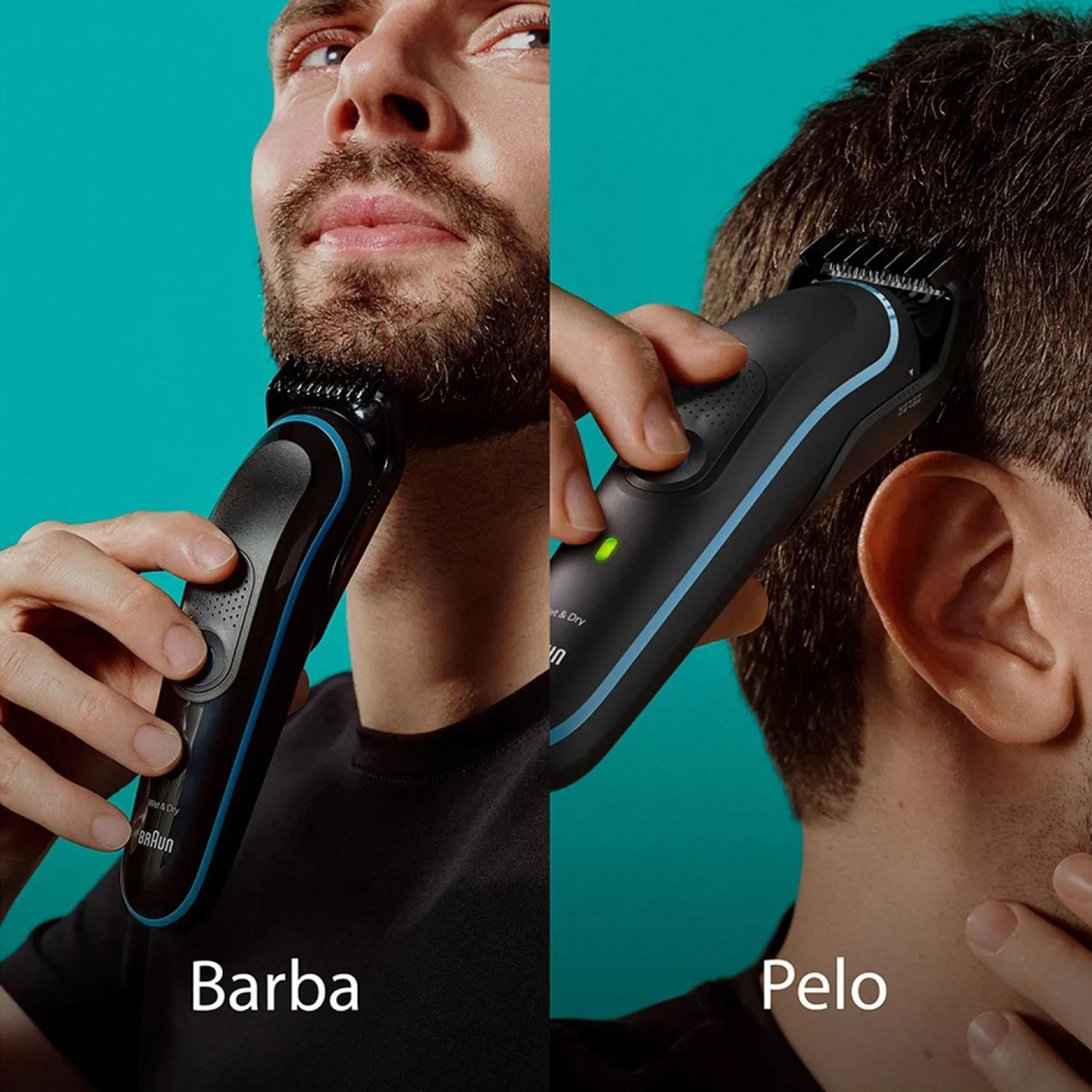 Corta Pelos Serie 3, 3441 Negro con verde Gama-3