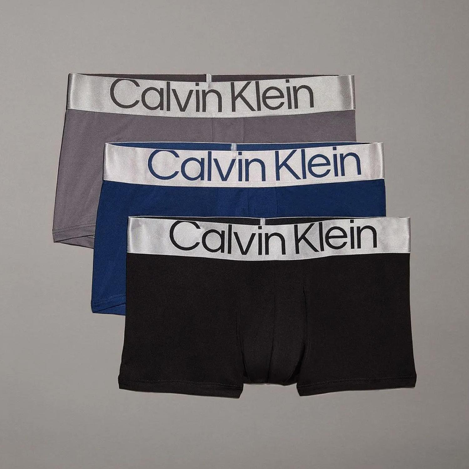 Pack 3 Bóxers Low Rise Trunk Steel Micro Calvin Klein-0
