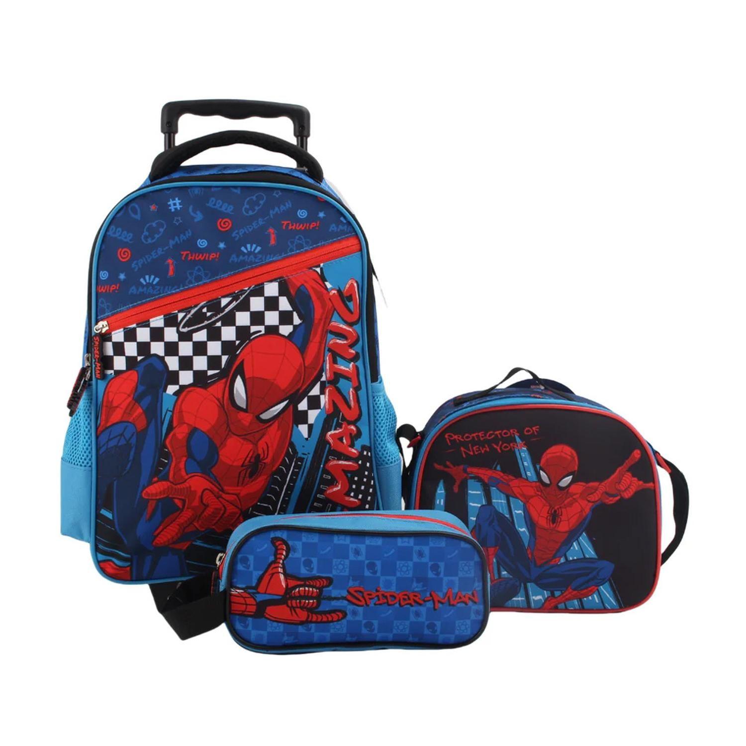 Mochila Escolar Niños Set 3 piezas Spiderman-0
