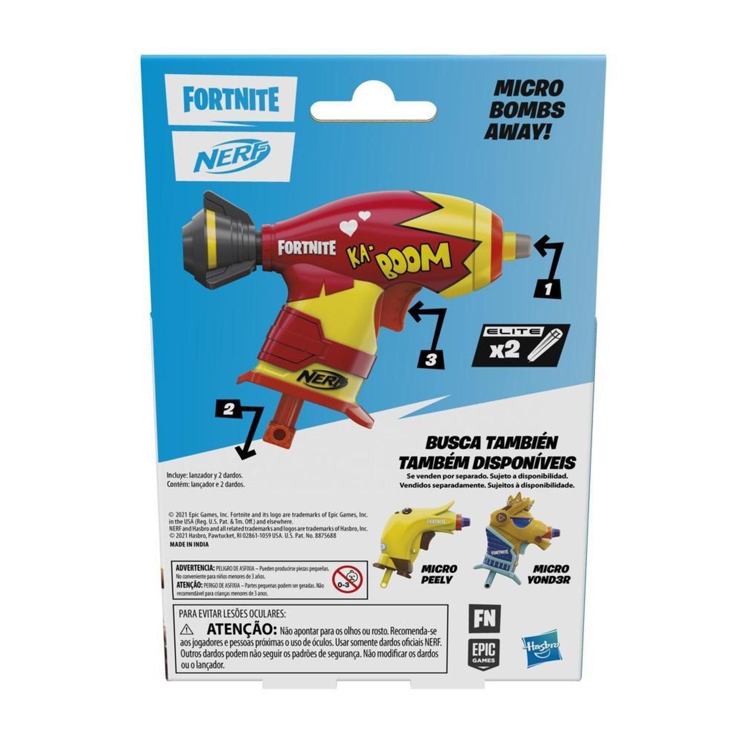 Lanzador Nerf Fortnite Micro Bombs Away!-2