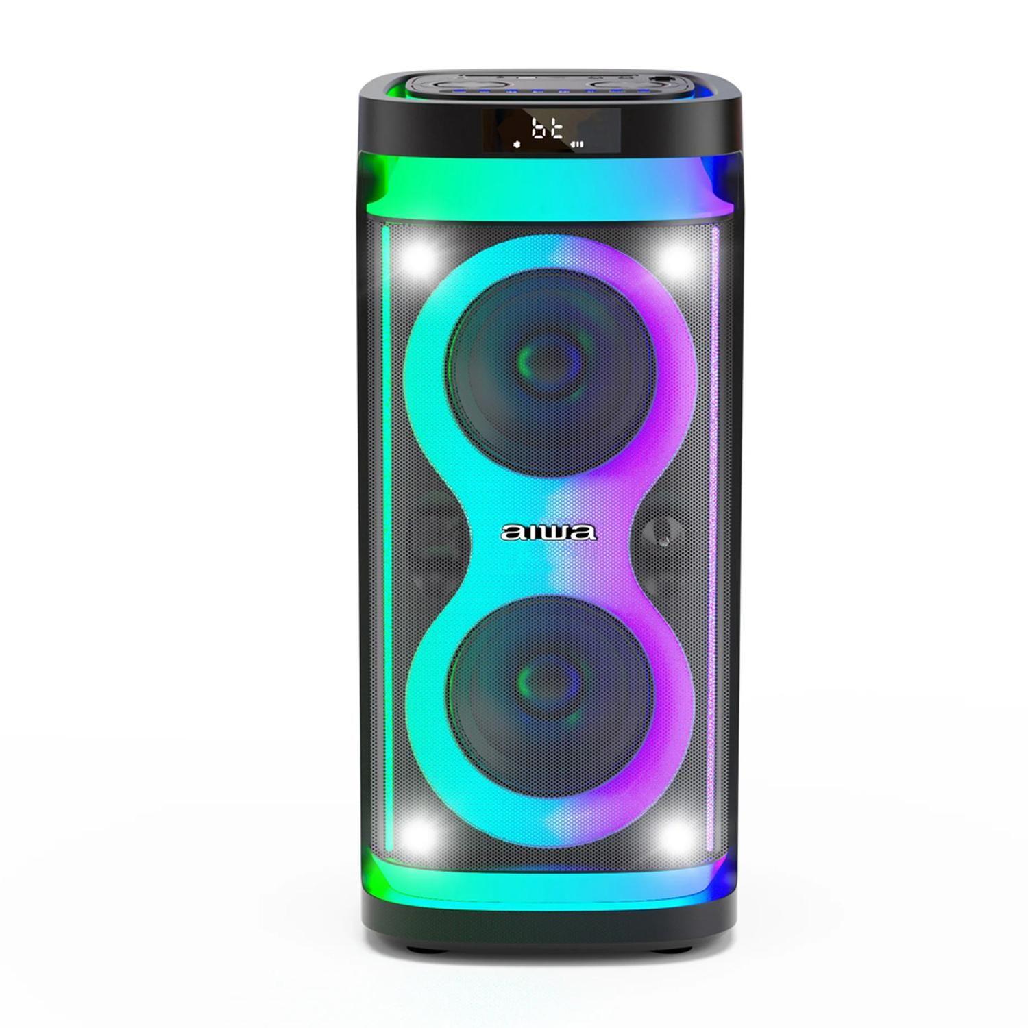 Parlante Bluetooth Portatil Aiwa Karaoke Tws Led Aw-poh4d-0