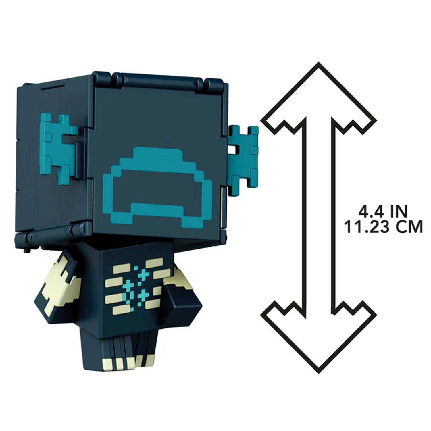 Minecraft Vanilla Figura De Acción Flippin Warden + Catalizador Sculk-2