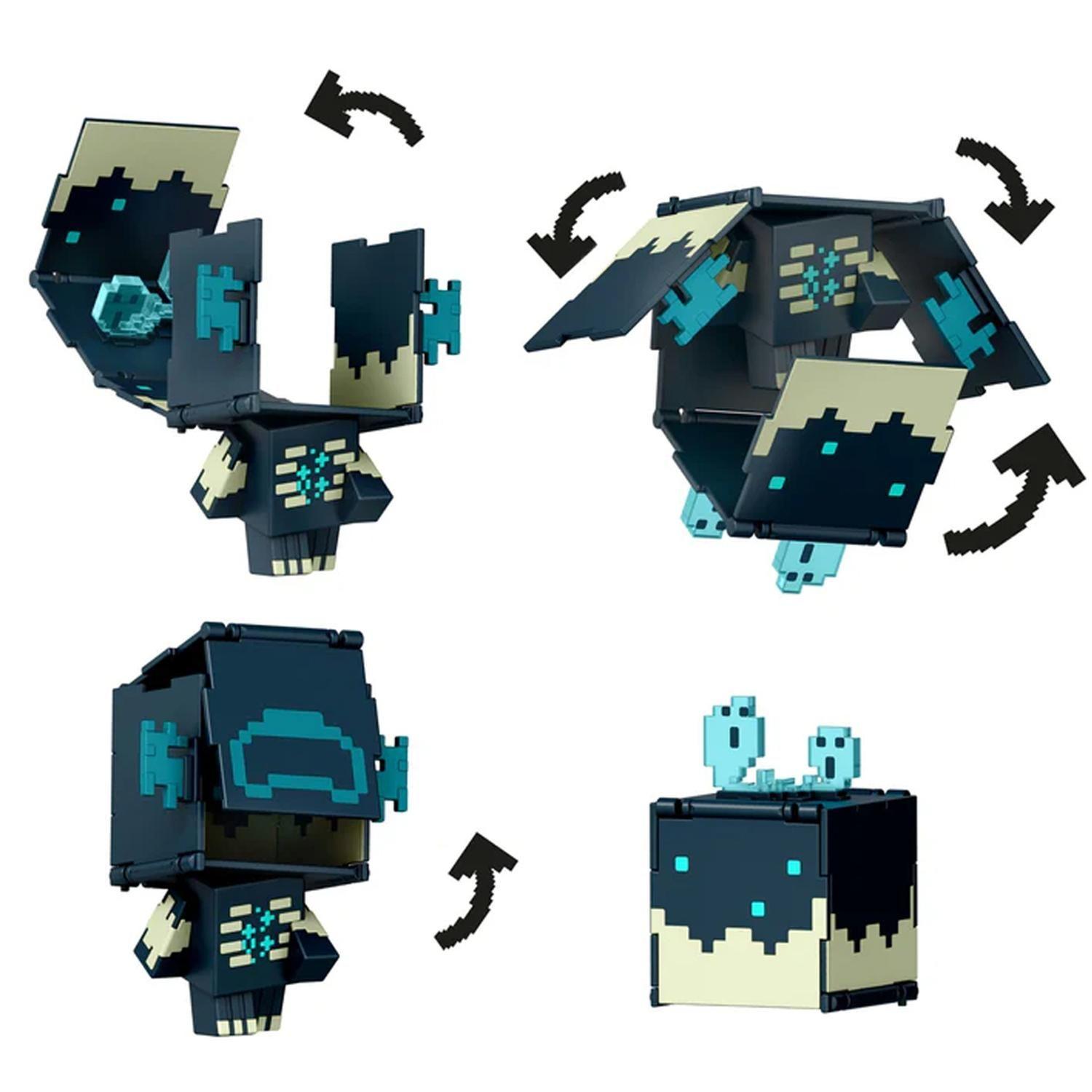 Minecraft Vanilla Figura De Acción Flippin Warden + Catalizador Sculk-4