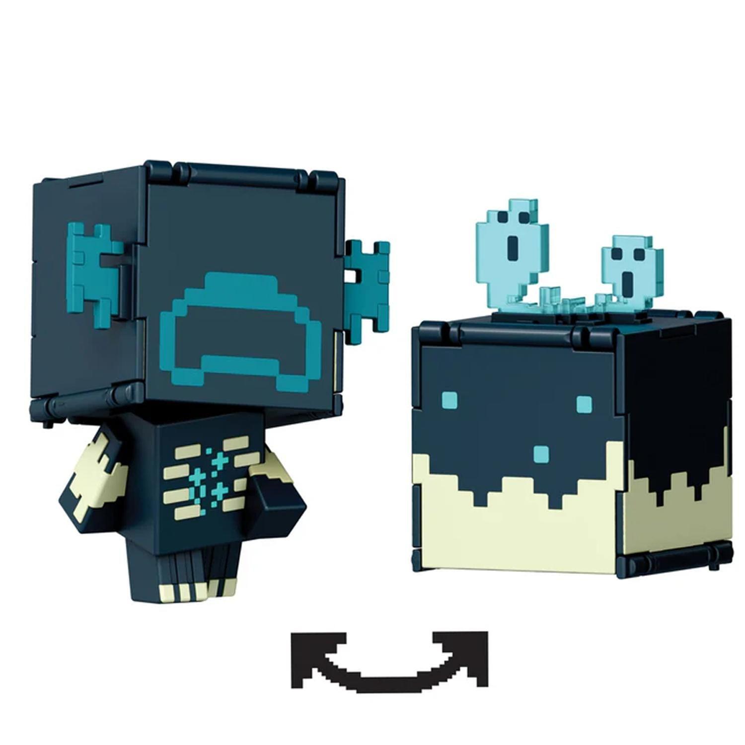 Minecraft Vanilla Figura De Acción Flippin Warden + Catalizador Sculk-5