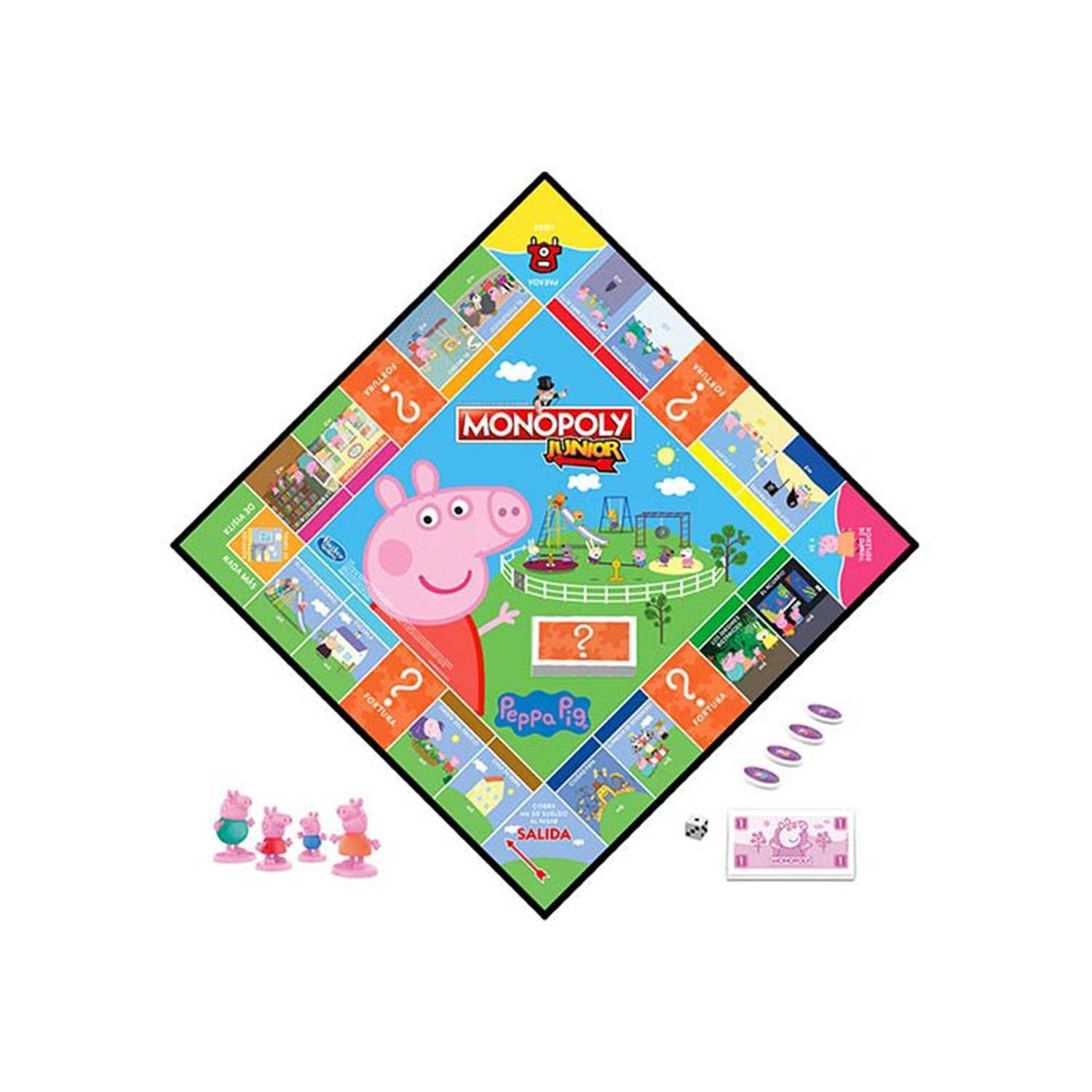 Juego de Mesa Monopoly Junior Peppa Pig-2